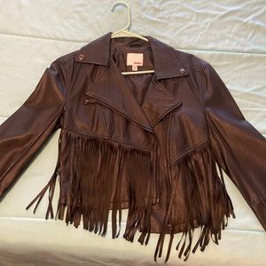 Fringe Leather Jacket
